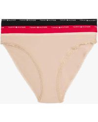 Tommy Hilfiger - 3 Pack Lace Trim Bikini Brief Multicolour - Lyst