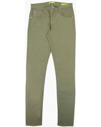 Versace - Jeans Vj 5 Pocket Stretch Slim Fit Jean Khaki - Lyst