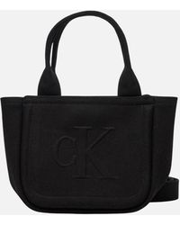 Calvin Klein - Zip-Fastening Cotton Bag With Inside Pockets - Lyst