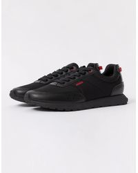 BOSS - Hugo Icelin Running-Inspired Trainers With Zigzag Detailing - Lyst