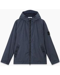Stone Island - Hooded 4100001 Crinkle Reps Ny Jacket - Lyst