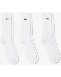 Lacoste - 3 Pack Sport High Cut Socks - Lyst