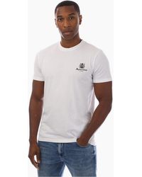 Aquascutum - Regular Fit Logo Print Crew Neck T-Shirt - Lyst