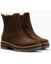 TOMS - Bennet Nubuck Chocolate Boots - Lyst