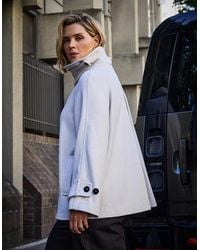 Live Unlimited London - Wool Blend Jacket With Button Fastening - Lyst