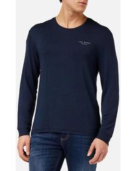 Ted Baker - Long-Sleeved Luxe Modal Lounge Top - Lyst