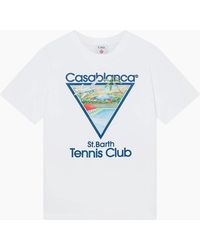CASABLANCA - Tennis Club Icon T-Shirt - Lyst