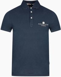 Aquascutum - London Bold Logo Polo Shirt - Lyst