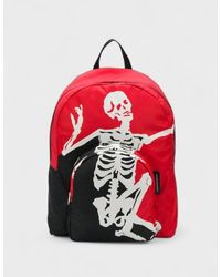 McQueen - Skeleton Print Backpack - Lyst