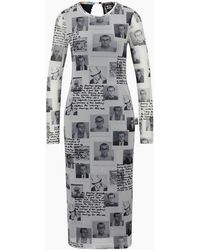 BOSS - Keith Haring Crew Neck Long Sleeve Midi Bodycon Dress - Lyst