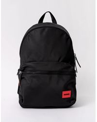 BOSS - Hugo Ethon Backpack With Rubber Logo Label And Top Handle Nos - Lyst