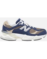 New Balance - Leather Lace-Up Rubber Sole Sneakers - Lyst