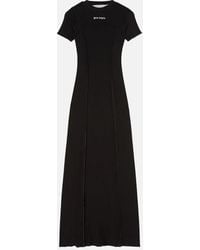Palm Angels - Open Back Logo Rib Dress - Lyst