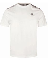 Aquascutum - Cotton Shoulder Check Old T-Shirt - Lyst