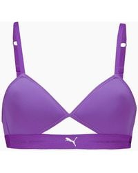 PUMA - Peek A Boo Triangle Bralette - Lyst