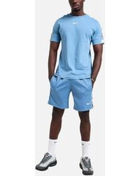 Nike - Tracksuit T Shirts Tape Shorts Set Nsw Repeat Terry Shorts Cotton Tee - Lyst