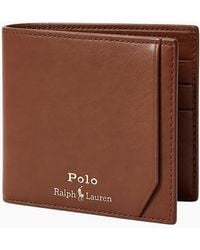 Polo Ralph Lauren - Ralph Lauren Genuine Leather Wallet M Polo Billfold Credit Card Holder - Lyst