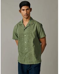 aubi - Abbey Cuban Collar Short Sleeved Shirt - Lyst
