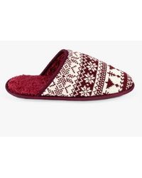 Totes - Toasties Fair Isle Mule Slippers - Lyst