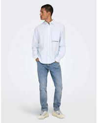 ONLY - Five Pocket Design Slim Fit Jeans - Lyst