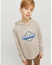Jack & Jones - Logo Print Hooded Neck Regular Fit Sweatshirt - Lyst