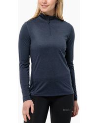 Jack Wolfskin - Sky Thermal Half Zip Baselayer Fleece - Lyst