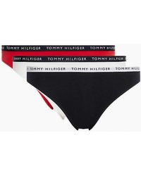 Tommy Hilfiger - 3-Pack Logo Waistband Bikini Briefs - Lyst