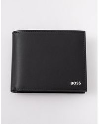 BOSS - Boss Randy Trifold Leather Wallet - Lyst