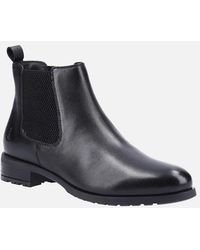Hush Puppies - Sammie Leather Flat Chelsea Boots - Lyst