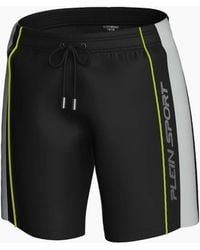 Philipp Plein - Plein Sport Vertical Logo Long Boardshort Swim Shorts - Lyst