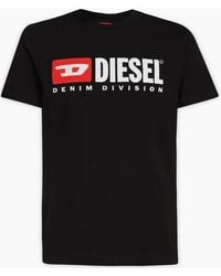 DIESEL - T-Box Embroidered Logo Cotton T-Shirt - Lyst