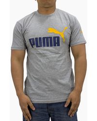 PUMA - T Shirt Essentials Logo Crew Neck Pullover Short Sleeve Casual Cotton - Lyst