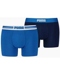 PUMA - 2-Pack Placed Logo Boxer Briefs - Lyst