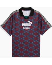 PUMA - King Ruby Shimmer Jersey Top - Lyst