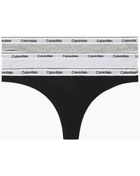 Calvin Klein - 3-Pack Modern Logo Thongs - Lyst