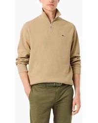 Lacoste - Sweatshirt High Neck Interlock Sweatshirt Cotton Sportswear Jumper - Lyst