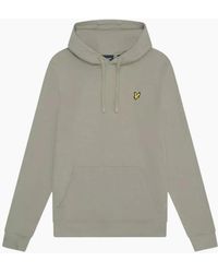Lyle & Scott - Lyle & Scott Branded Sage Unidorm Pull-Over Hoodie - Lyst