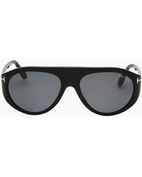 Tom Ford - Rex Smoke Lensed Shiny Sunglasses - Lyst