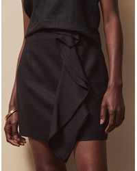 Ro&zo - Frill Detail Linen Blend Skirt - Lyst