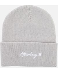 Hurley - Script Cuff 2.0 Fixed Cuff Beanie - Lyst