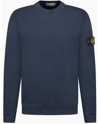Stone Island - Old Effect Crewneck Sweatshirt - Lyst