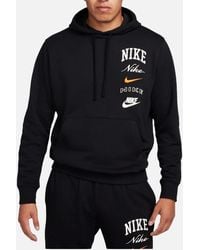 Nike - Fn2635 Fleece Hoodie Varsity Stacked Long Sleeve Swoosh Pullover Hoody - Lyst