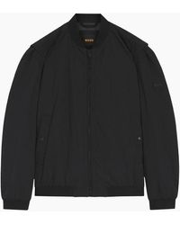 BOSS - Ovarsi Soft Touch Bomber Jacket - Lyst