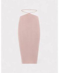 Amiri - Ribbed Staggered Midi Skirt - Lyst