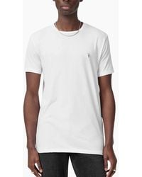AllSaints - All Saints T Shirts Tonic Crew Neck Short Sleeve Rumskull Plain Casual Tops - Lyst