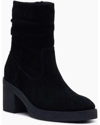 Hush Puppies - Flora Ruched Boot Mid Calf Boots - Lyst