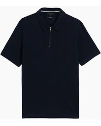 Ted Baker - Elgrave Regular Textured Half Zip Polo Shirt - Lyst