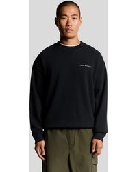 Lyle & Scott - Script Brushback Fleece Sweatshirt - Lyst