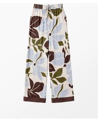 Ro&zo - Capri Floral Print Trousers - Lyst