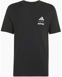 adidas - Wordmark Printed Logo Crew Neck Short Sleeve T-Shirt - Lyst